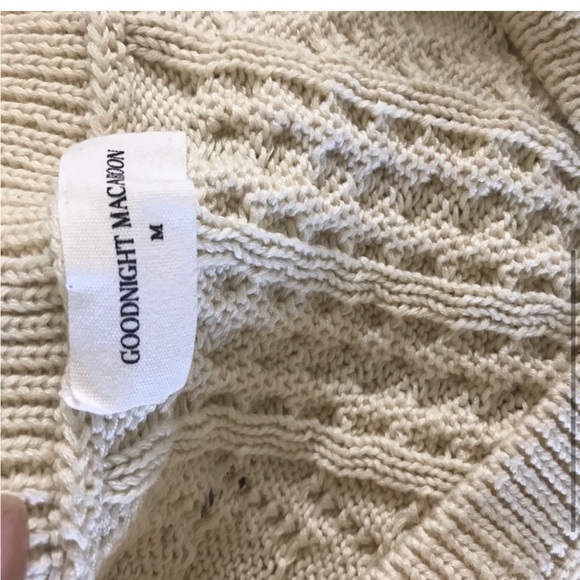 Ivory Goodnight Macaroon lace up sweater - Picture 2 of 4